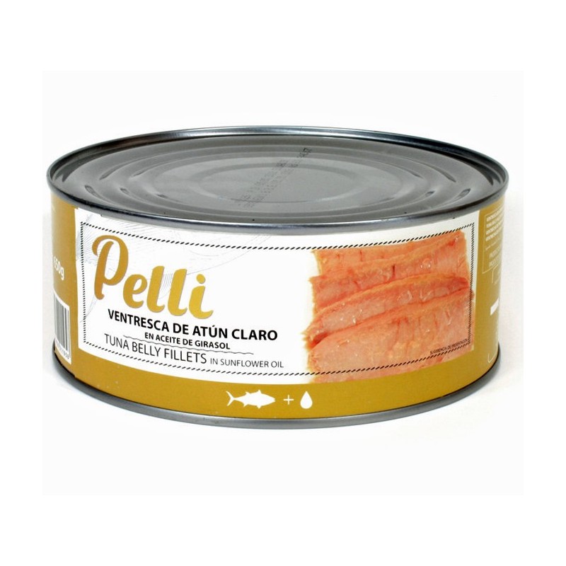 BELLY FILLETS OF YELLOWFIN TUNA IN SUNFLOWER OIL  RO-1000