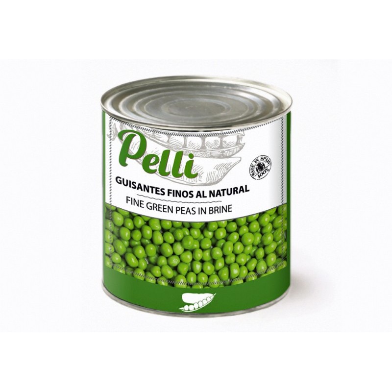 CANNED NATURAL GREEN PEAS  3 KG  FINE