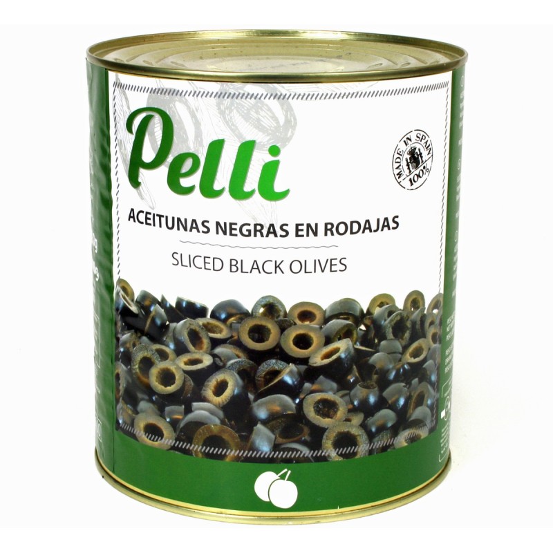 SLICED BLACK OLIVES 3,3kg (A10)