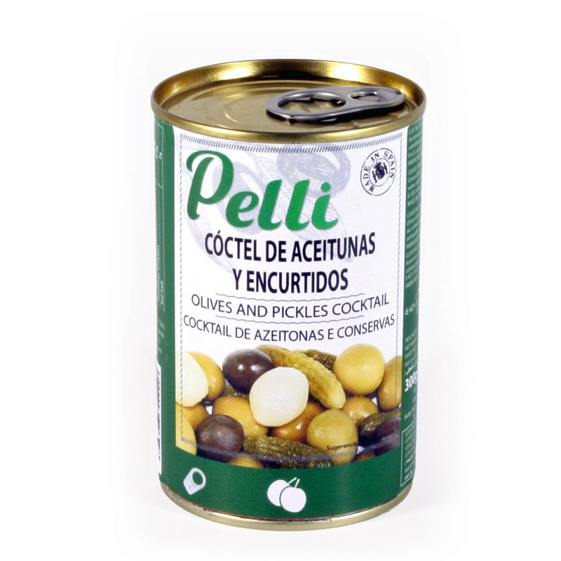 COCKTAIL DE ACEITUNAS LATA 300 GR