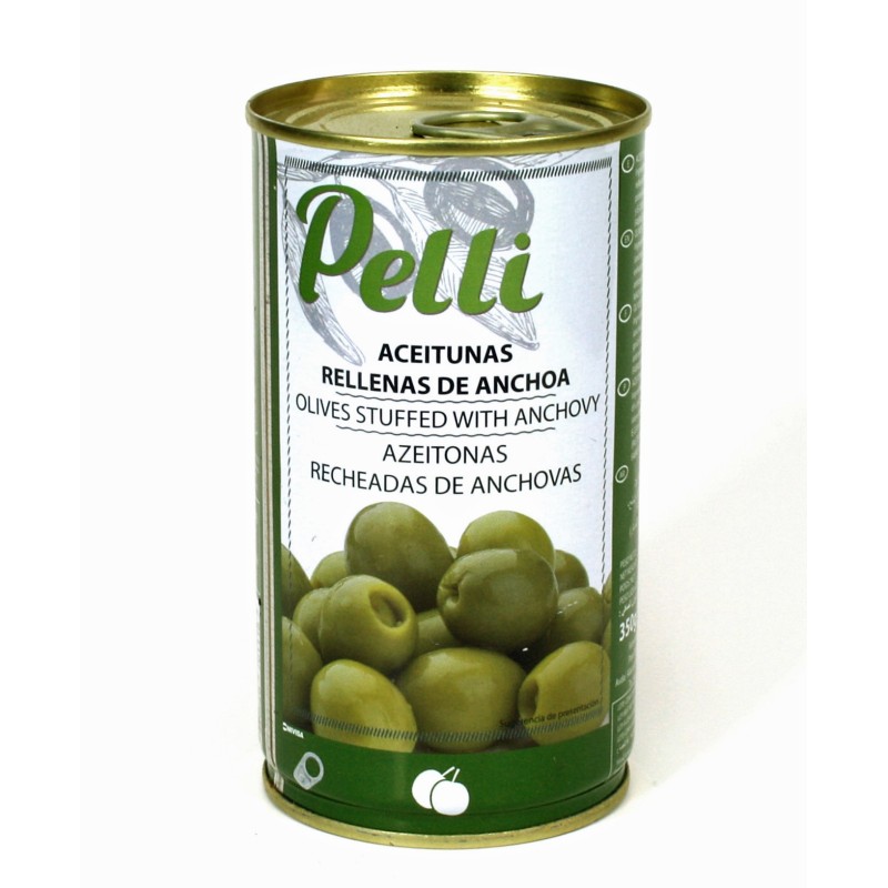 STUFFED GREEN OLIVES WITH ANCHOVIE  300GR