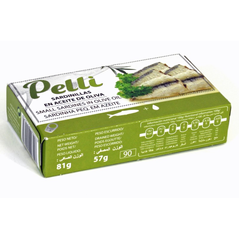 PETITES SARDINES A L HUILE D OLIVE RR-90 6/9