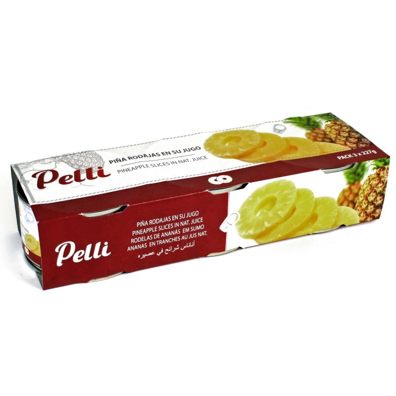 RONDELLES D ANANAS DANS SON JUS  PACK 3-227 GRS