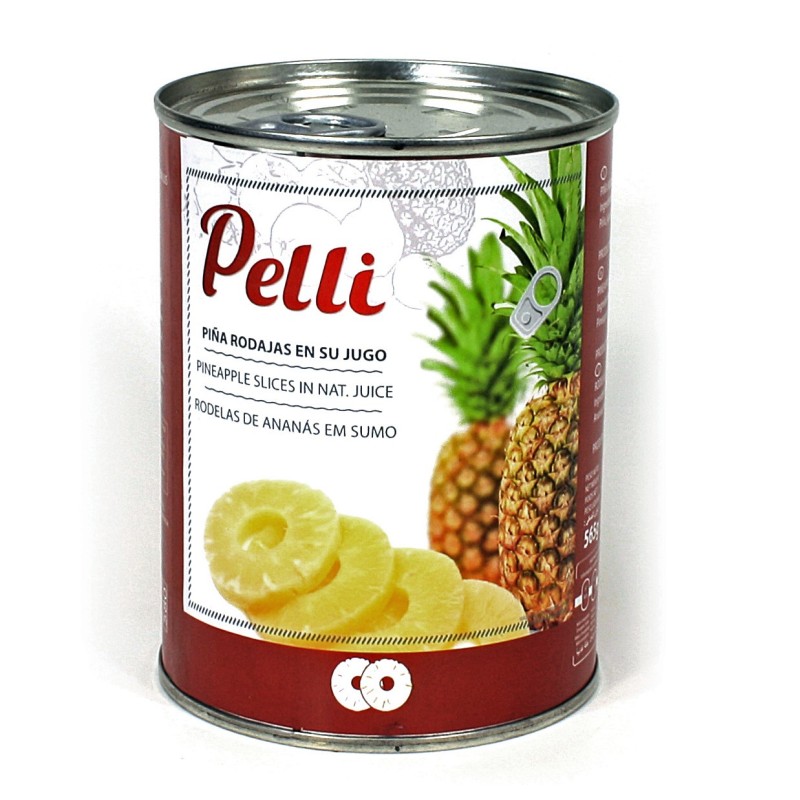 RONDELLES D ANANAS DANS SON JUS 565g/net