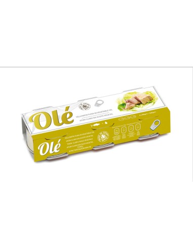YELLOWFIN TUNA IN VEG OIL RO-85 PACK-3  E/O