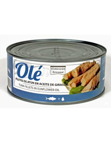 TUNA FILLETS IN SUNFLOWER OIL RO-1000