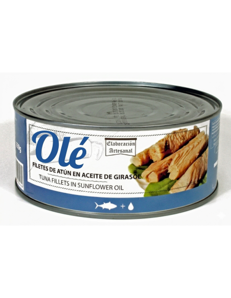 TUNA FILLETS IN SUNFLOWER OIL RO-1000