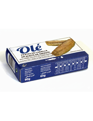 MACKEREL FILLETS IN VEG.OIL. RR-90