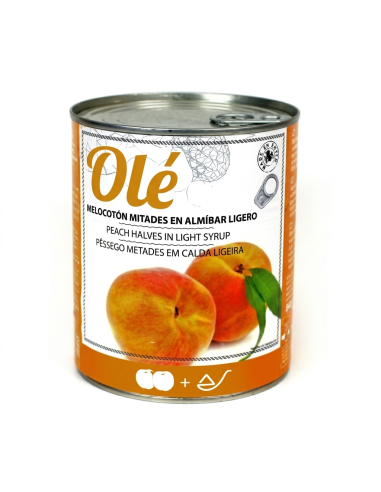 PEACH HALVES IN L. SYRUP 1 KG  6/8