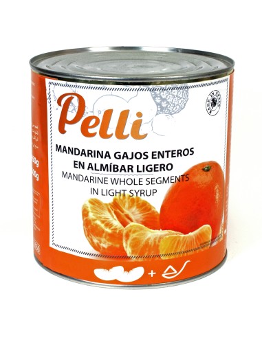MANDARINE  DOUBLE SEGMENTS IN L. SYRUP 3 KG