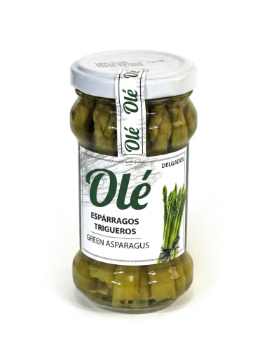 GREEN ASPARAGUS GLASS JAR 212 ML