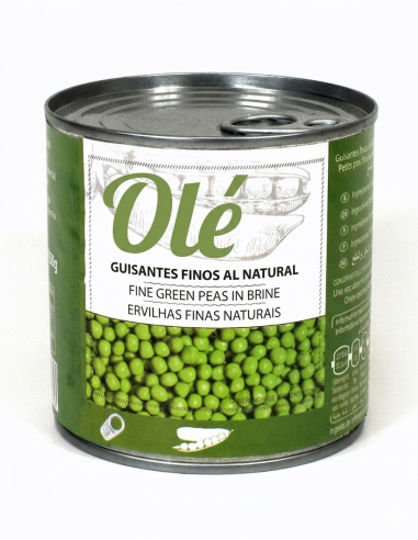 CANNED NATURAL GREEN PEAS  1/2 KG