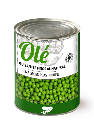 CANNED NATURAL GREEN PEAS  3 KG  FINE