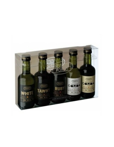 PACK OF 5 MINIATURE BOTTLES (White + Tawny +...