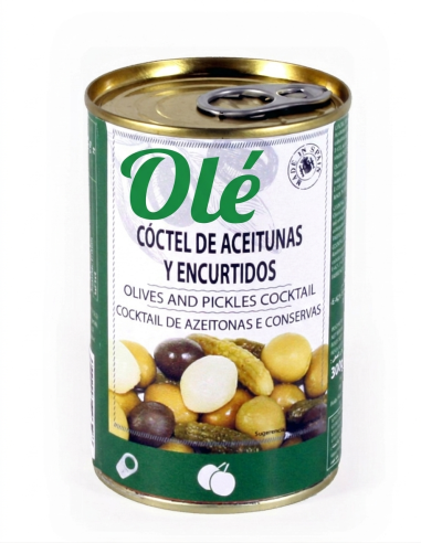 COCKTAIL OF OLIVES TIN 300 GR