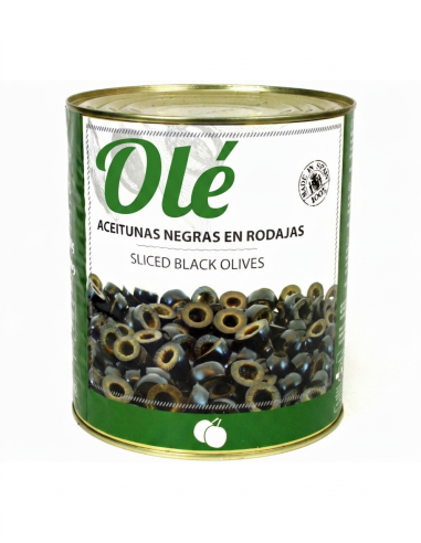 SLICED BLACK OLIVES 3,3kg (A10)