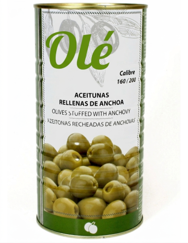GREEN OLIVES STUFFED WITH ANCHOVIE  2 KGS...