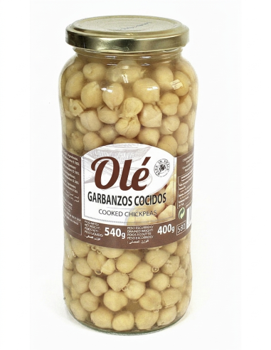 CHICK PEAS . GLASS 580 ML EXTRA