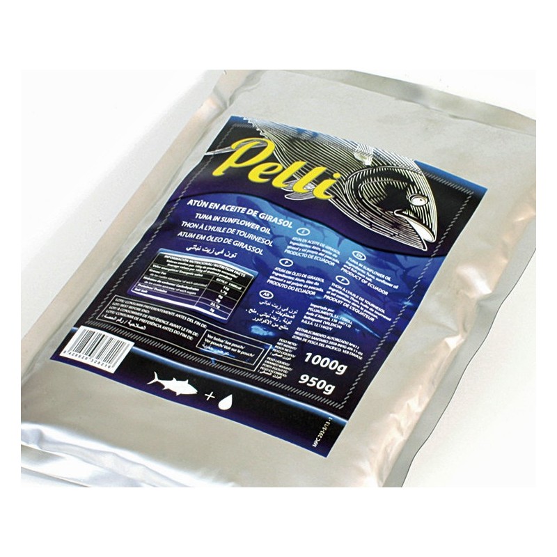 THON A L HUILE VEG EN SACHET D ALUMINIUM 1 KG